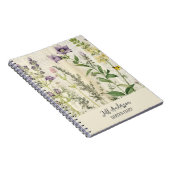 素朴ヴィンテージパーソナライズされたガーデンスパイラルノート ノートブック (右側)