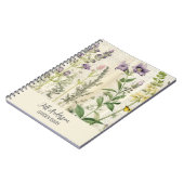 素朴ヴィンテージパーソナライズされたガーデンスパイラルノート ノートブック (左側)