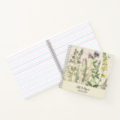 素朴ヴィンテージパーソナライズされたガーデンスパイラルノート ノートブック (内部)