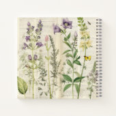 素朴ヴィンテージパーソナライズされたガーデンスパイラルノート ノートブック (裏面)