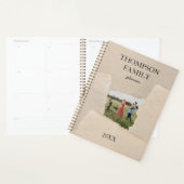 素朴ヴィンテージパーソナライズされた紙 プランナー手帳 (ディスプレー)