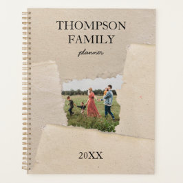 素朴ヴィンテージパーソナライズされた紙 プランナー手帳