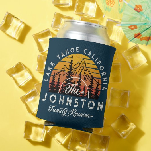 素朴ヴィンテージファミリー懇親会レトロサンセット 缶クーラー (インサイチュ 夏)