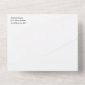 素朴ヴィンテージフォント結婚写真 オールインワン招待状 (裏面)