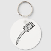 素朴ヴィンテージフォークレトロ刃物 キーホルダー (正面)