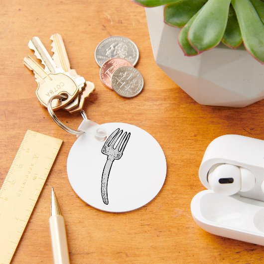 素朴ヴィンテージフォークレトロ刃物 キーホルダー