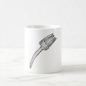 素朴ヴィンテージフォークレトロ刃物 コーヒーマグカップ (中央)