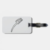 素朴ヴィンテージフォークレトロ刃物 ラゲッジタグ (裏面横)