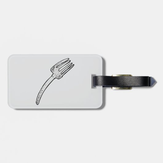 素朴ヴィンテージフォークレトロ刃物 ラゲッジタグ (裏面横)