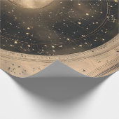 素朴ヴィンテージフルムーンシナデザイン ラッピングペーパー (角)