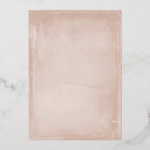 素朴ヴィンテージフレ結婚ーム実在のホイル招待状 箔招待状 (裏面)