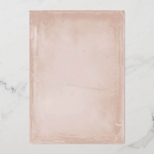 素朴ヴィンテージフレ結婚ーム実在のホイル招待状 箔招待状 (裏面)