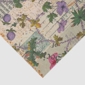 素朴ヴィンテージフローラスタンプレタリングの切り離し 薄葉紙 (詳細)