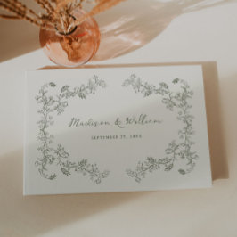 素朴ヴィンテージフローラフレ結婚ーム ゲストブック