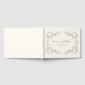 素朴ヴィンテージフローラフレ結婚ーム ゲストブック (全面)