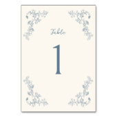 素朴ヴィンテージフローラフレ結婚ーム テーブルナンバー (正面)