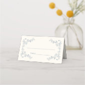 素朴ヴィンテージフローラフレ結婚ーム プレイスカード (正面)