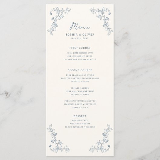 素朴ヴィンテージフローラフレ結婚ーム メニュー (正面)