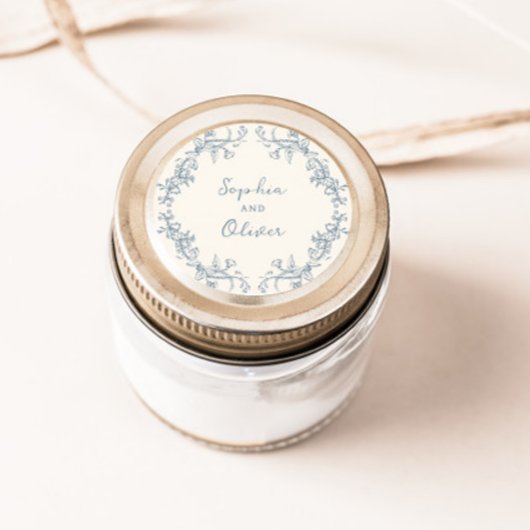 素朴ヴィンテージフローラフレ結婚ーム ラウンドシール