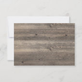 素朴ヴィンテージフローラ薄紫ブーケRSVP 招待状 (裏面)