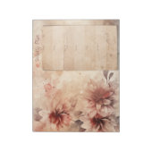 素朴ヴィンテージフローラ週間プランナー ノートパッド (回転)