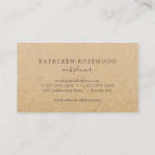 素朴ヴィンテージフローラ 名刺 (裏面)