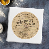 素朴ヴィンテージホームベーカリーコテージ法フードラベル ラウンドシール