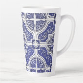素朴ヴィンテージポルトガルのタイル模様 – Azulejo カフェラテマグ (右)