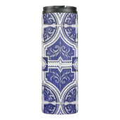 素朴ヴィンテージポルトガルのタイル模様 – Azulejo タンブラー (裏面)