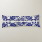 素朴ヴィンテージポルトガルのタイル模様 – Azulejo ボディピロー (裏面)