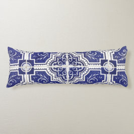 素朴ヴィンテージポルトガルのタイル模様 – Azulejo ボディピロー