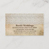 素朴ヴィンテージレースアンティークエレガント名刺 名刺 (裏面)