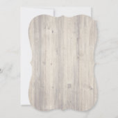 素朴ヴィンテージレース&ウッドバチェロレッテ 招待状 (裏面)