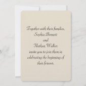 素朴ヴィンテージワイルドフラワー結婚式招待状 招待状 (裏面)