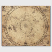 素朴ヴィンテージ世界地図グローブ(3) ラッピングペーパー (フラット)