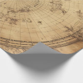 素朴ヴィンテージ世界地図グローブ(3) ラッピングペーパー (角)
