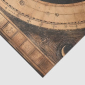 素朴ヴィンテージ世界地図グローブ(4) 薄葉紙 (詳細)