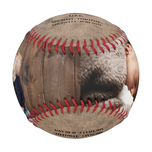 素朴ヴィンテージ写真お父さんの日 野球ボール (正面)