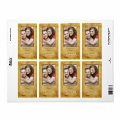 素朴ヴィンテージ写真のワ結婚インボトルラベル ラベル (フルシート)