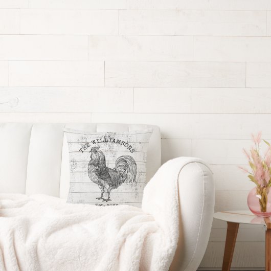 素朴ヴィンテージ動揺してファミリーネームファームルースター クッション (ソファ)