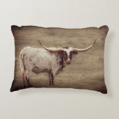 素朴ヴィンテージ国ロングホーン牛 アクセントクッション (裏面)