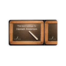 素朴ヴィンテージ学校石板本ラベル