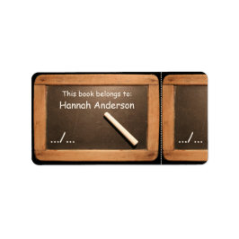 素朴ヴィンテージ学校石板本ラベル ラベル