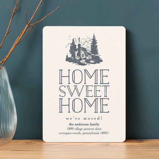 素朴ヴィンテージ客室移動案内 案内状