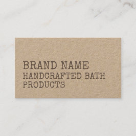 素朴ヴィンテージ手作り手作りクラフト 名刺