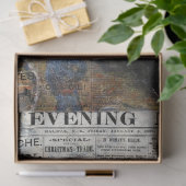 素朴ヴィンテージ新聞のテクスチャの切り離し 薄葉紙 (ギフト)