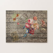 素朴ヴィンテージ時計 ジグソーパズル (横)