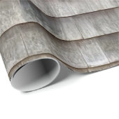 素朴ヴィンテージ板農家の模様 ラッピングペーパー (ロールコーナー)