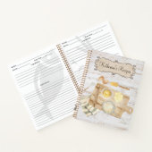 素朴ヴィンテージ水彩国ベーキングレシピ ノートブック (内部)