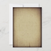 素朴ヴィンテージ紙フローリッシュ結婚式招待状 招待状 (裏面)